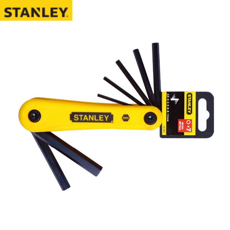 STANLEY/史丹利 7件套公制折叠式内六角扳手2.5-10mm 69-262-23C