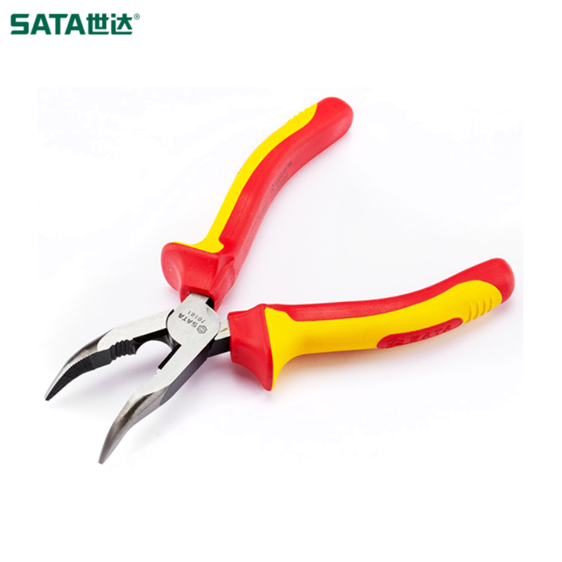 SATA/世达 绝缘耐压弯嘴钳6" 70181