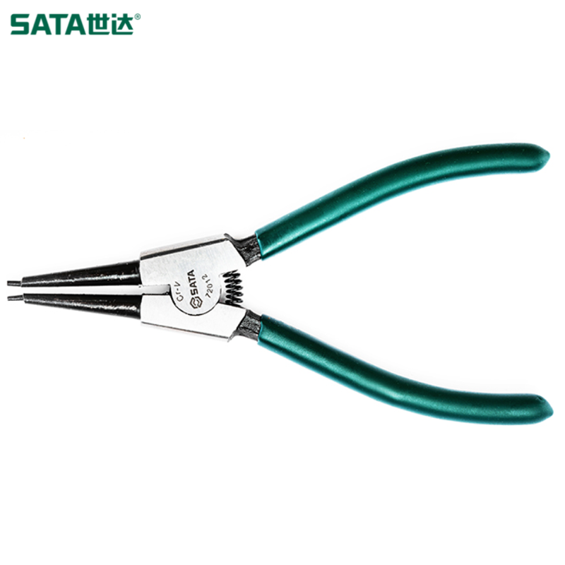 SATA/世达 德式轴用直口卡簧钳7" 72012