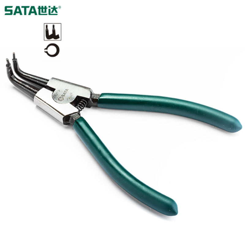 世达/sata 德式轴用曲口卡簧钳5" 72021
