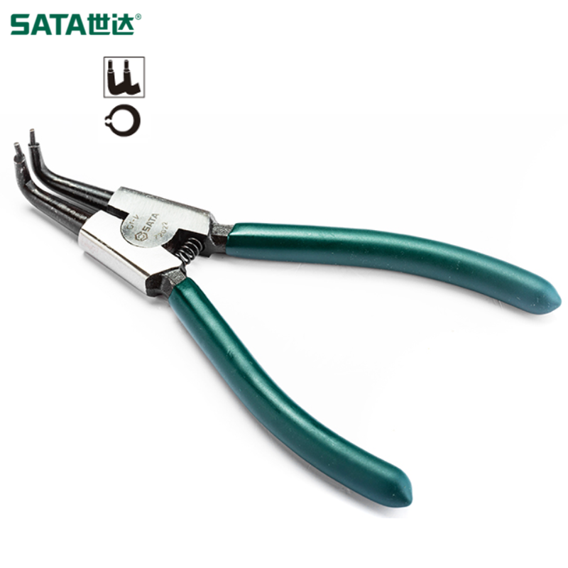 SATA/世达 德式轴用曲口卡簧钳7" 72022