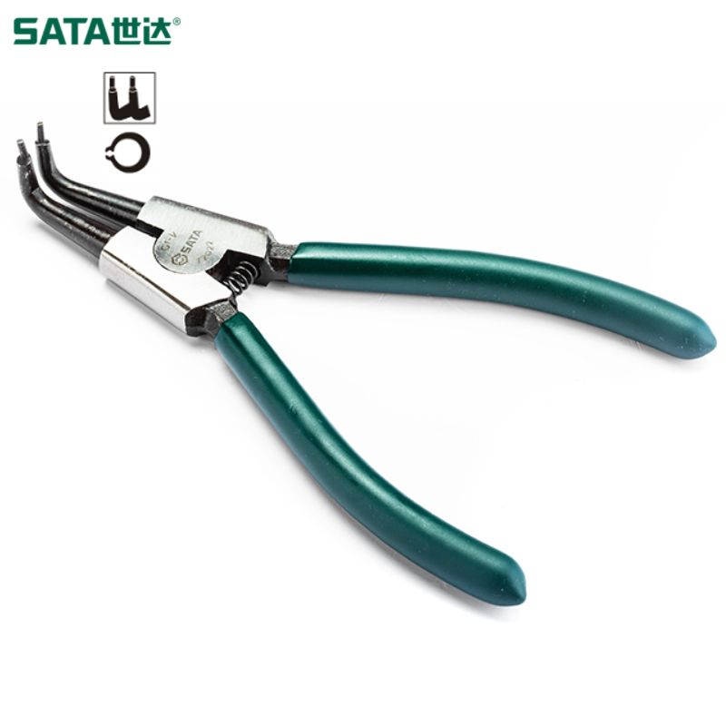 SATA/世达 德式轴用曲口卡簧钳9" 72023