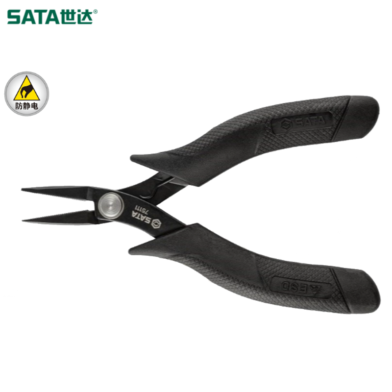 世达/sata 防静电手柄尖嘴钳5" 75111