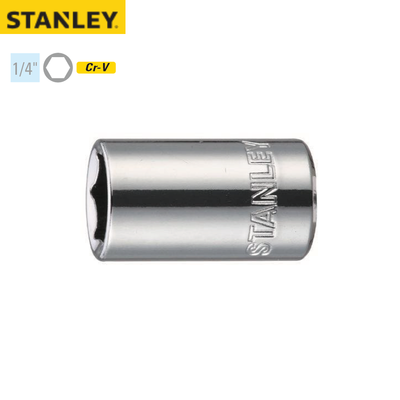 STANLEY/史丹利 6.3MM系列英制6角标准套筒3/8"(将改定制化) 86-028-1-22