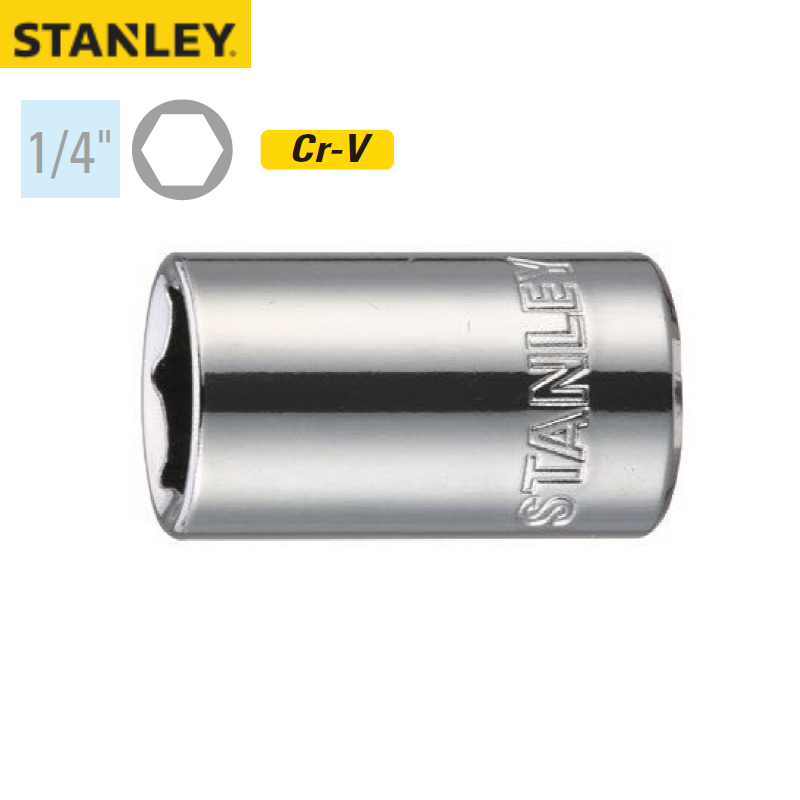 STANLEY/史丹利 6.3MM系列公制6角标准套筒14mm 86-114-1-22