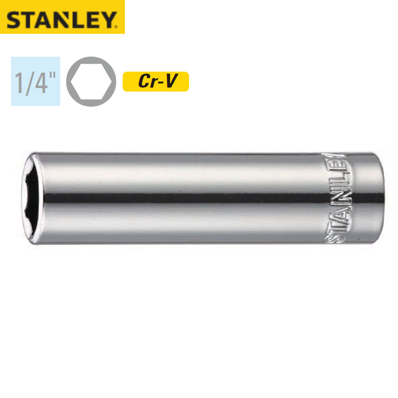 STANLEY/史丹利 6.3MM系列公制6角长套筒13mm 86-116-1-22