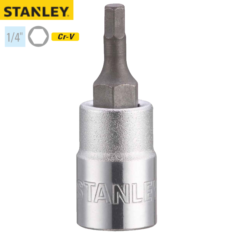 STANLEY/史丹利 6.3MM系列6角旋具套筒3mm 86-373-1-22