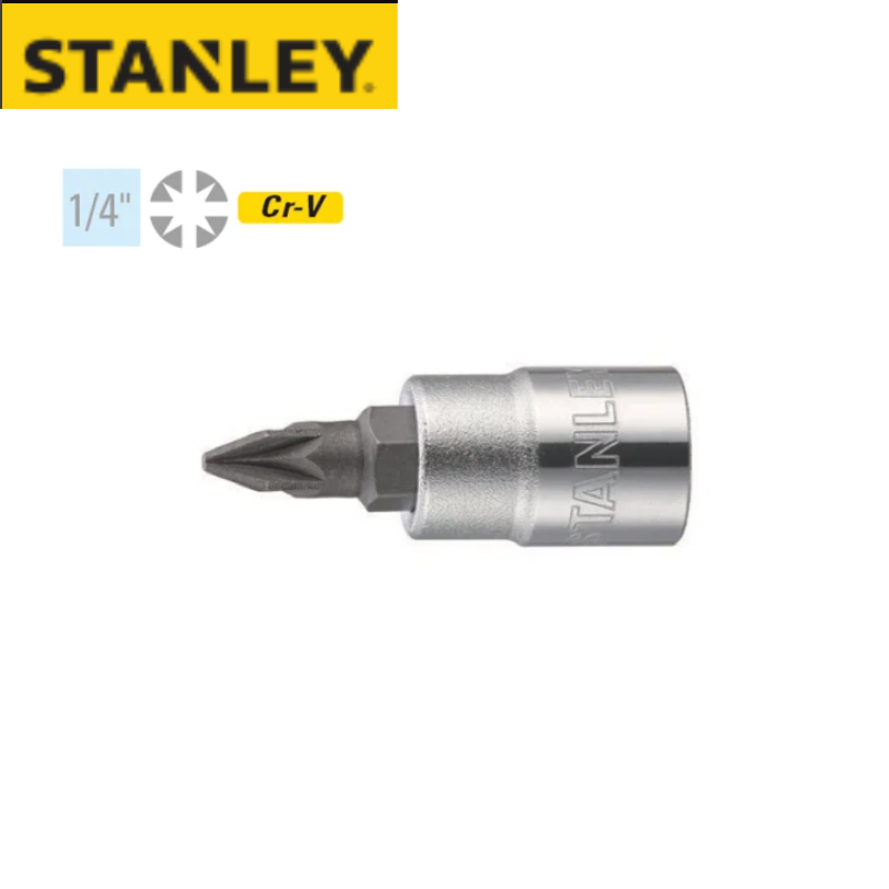 STANLEY/史丹利 6.3MM系列米字旋具套筒#1 86-750-1-22