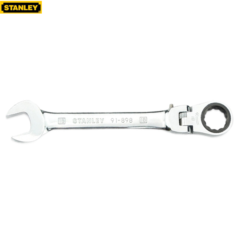 STANLEY/史丹利 公制精抛光活头棘开两用快扳13mm 91-893-1L-22