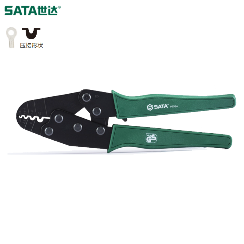 SATA/世达 强力不绝缘端子压著钳10" 91106