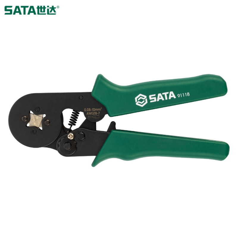 SATA/世达 自调式欧式端子压接钳7" 91118