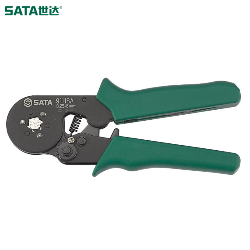 SATA/世达 自调式欧式端子压接钳7"(六边形) 91118A