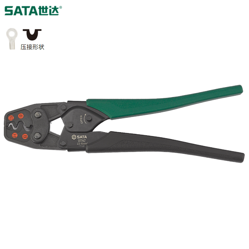 SATA/世达 强力裸端子压接钳2.5-16MM² 91142