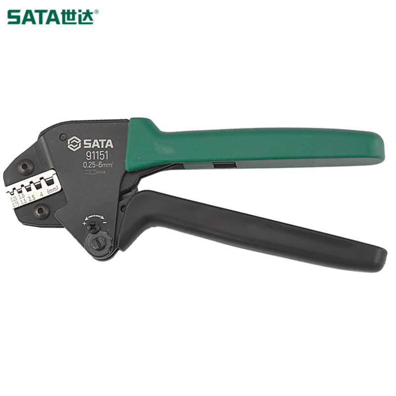 SATA/世达 省力型欧式端子压接钳0.25-6MM² 91151