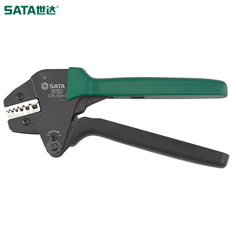 SATA/世达 省力型欧式端子压接钳0.25-10MM² 91152
