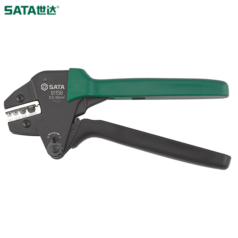 SATA/世达 省力型裸端子压接钳0.5-10MM² 91156