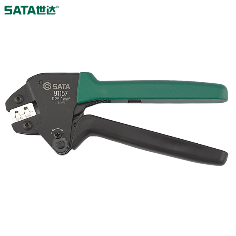 世达/sata 省力型插塞端子压接钳0.25-1MM² 91157