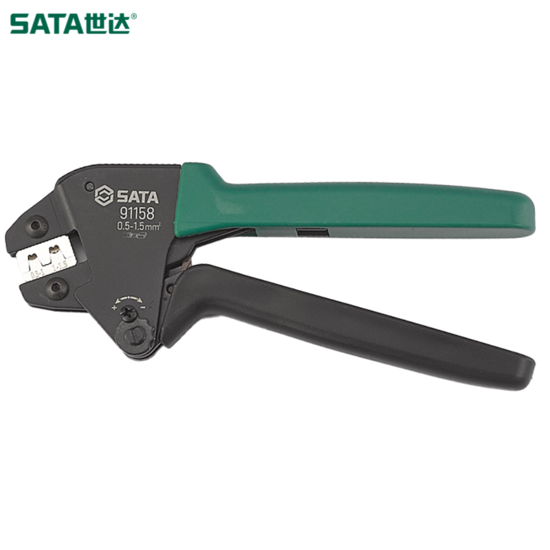 SATA/世达 省力型插塞端子压接钳0.5-1.5MM² 91158