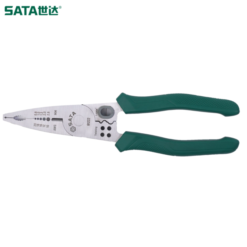 SATA/世达 狭窄空间不锈钢轻便万用钳8" 91222