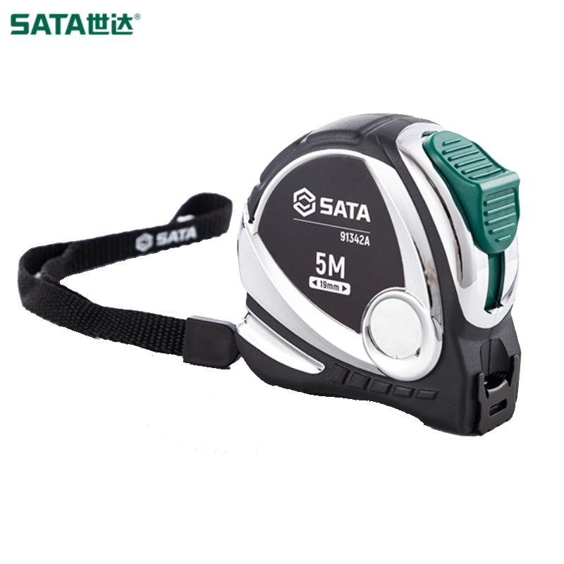 SATA/世达 凯钛系列橡塑型钢卷尺5Mx19MM 91342A
