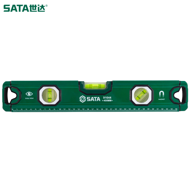 SATA/世达 带磁三水平泡水平尺400MM 91644