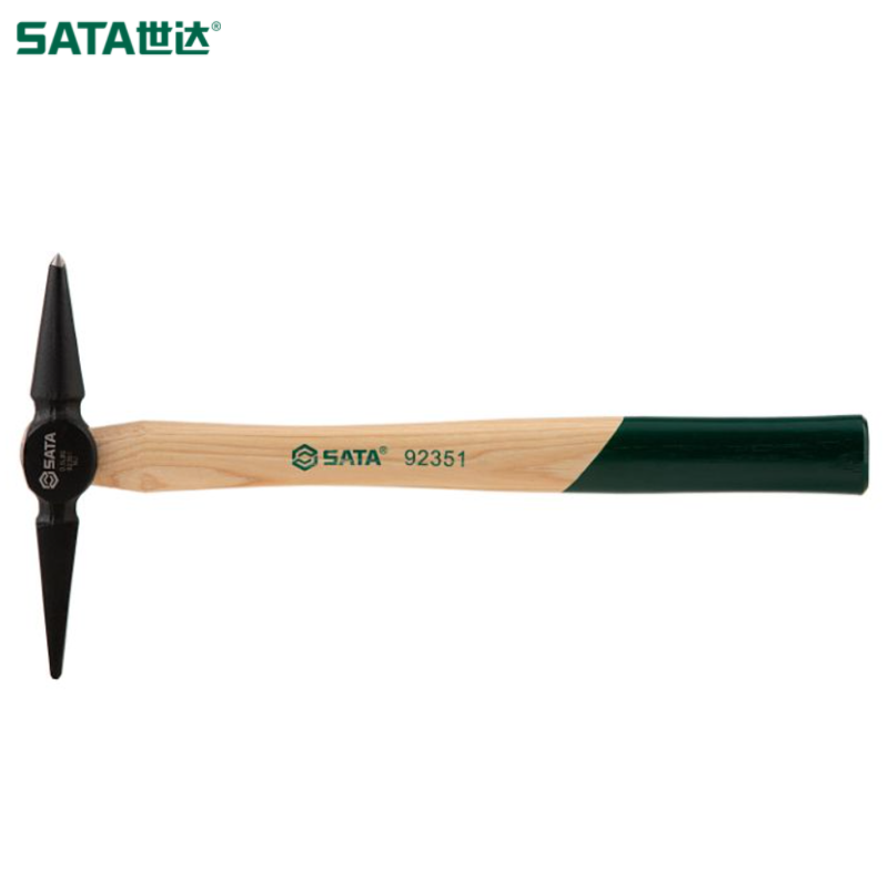 SATA/世达 胡桃木柄焊工除渣锤0.5磅 92351