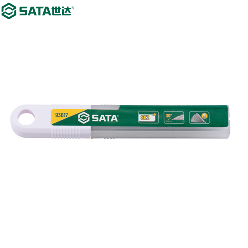 SATA/世达 10件套尖角美工刀刀片9节9×73MM 93617