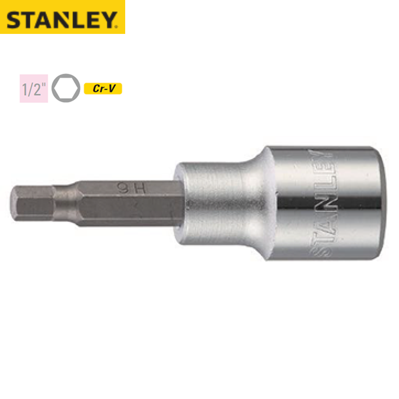 STANLEY/史丹利 12.5MM系列加长6角旋具套筒6x70mm 94-423-1-23