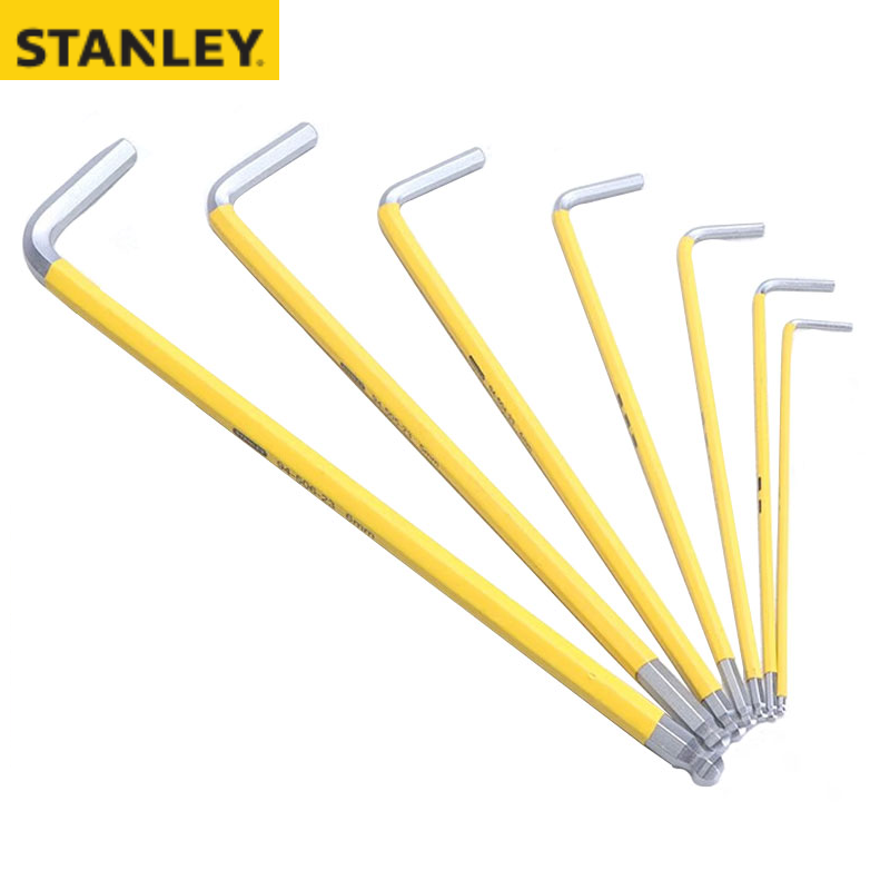 STANLEY/史丹利 7件套公制防滑加长球头内六角扳手组套1.5-6mm 94-561-23C