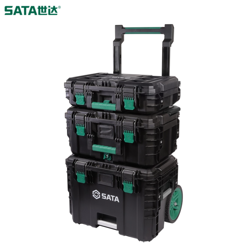 SATA/世达 拉杆式强力防潮组合箱3件套 95327