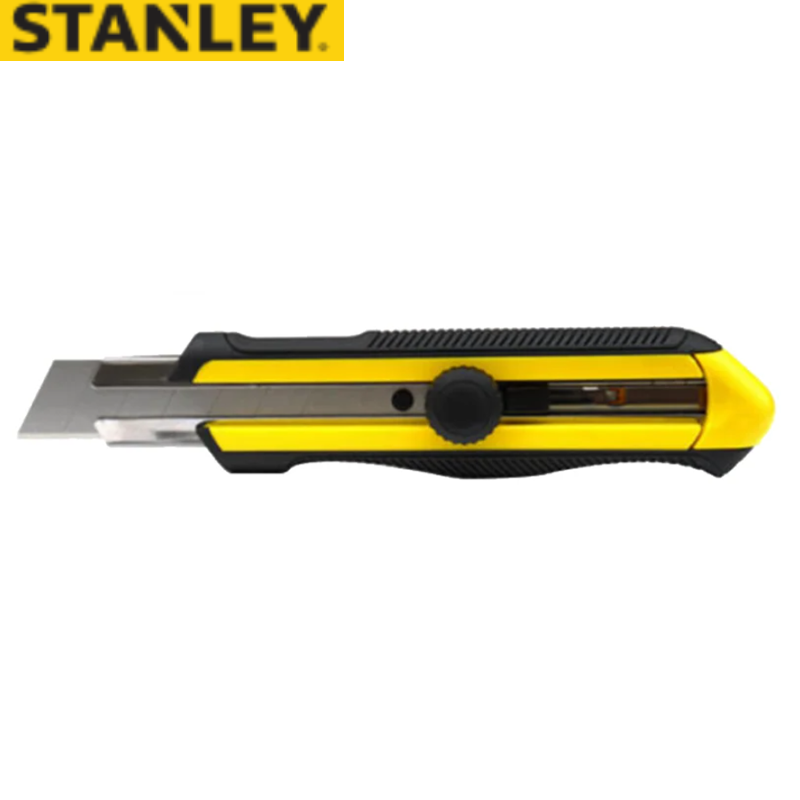 STANLEY/史丹利 DYNAGRIP旋钮双色柄美工刀25mm STHT10425-8-23