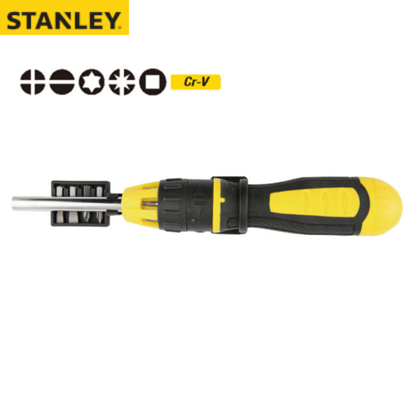 STANLEY/史丹利 11件套棘轮换头螺丝批(退市,替代品STHT68010-8) STHT68010-8-23