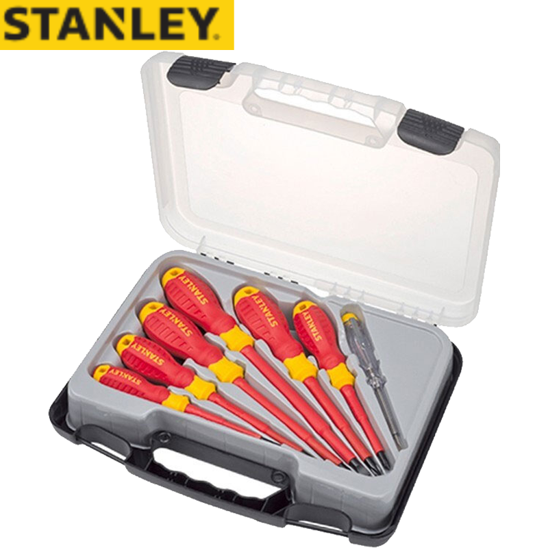 STANLEY/史丹利 7件套VDE螺丝批组套（含1pc VDE 测电笔） STMT60175-23