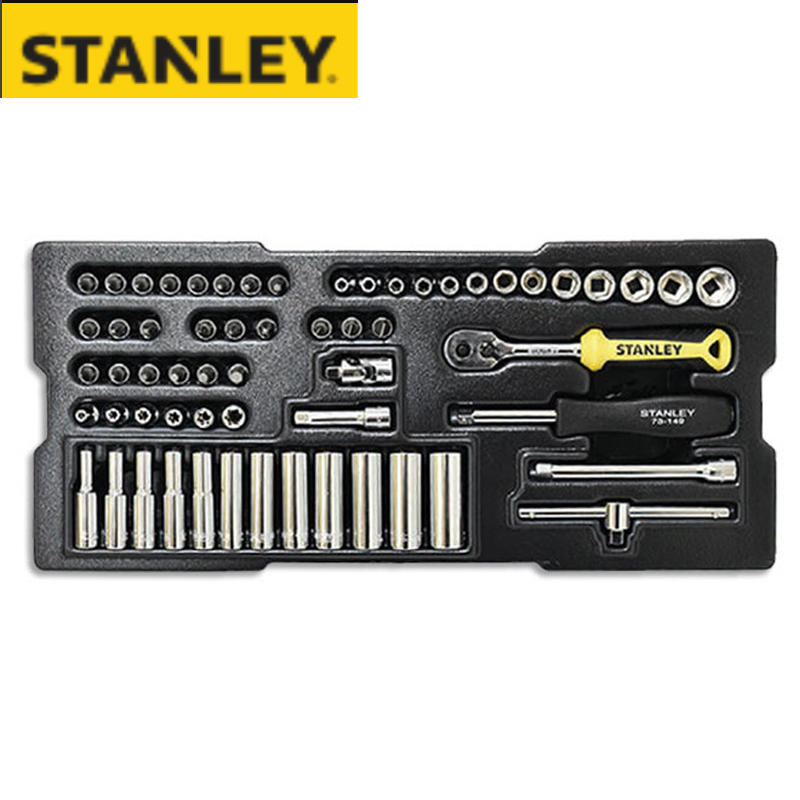 STANLEY/史丹利 60件6.3MM系列公制套筒托盘组套 STMT74175-8-23