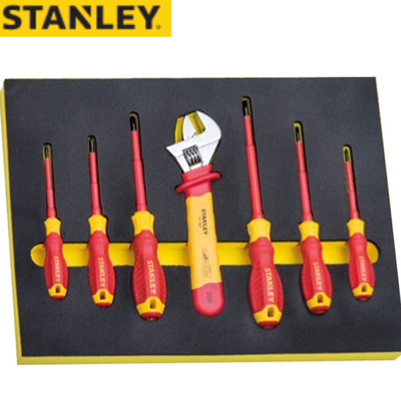 STANLEY/史丹利 7件套 VDE绝缘螺丝批活扳组套 STMT77891-23