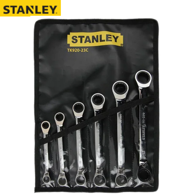 STANLEY/史丹利 6件公制双梅花双向棘轮快扳套装 TK920-23C
