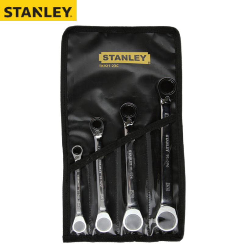 STANLEY/史丹利 4件英制双梅花双向棘轮快扳套装 TK921-23C